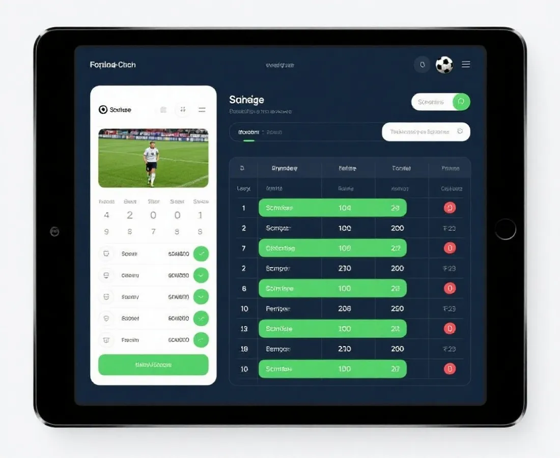 赛程与积分展示示意